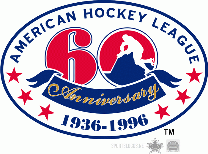 American Hockey League 1995 96 Anniversary Logo iron on heat transfer